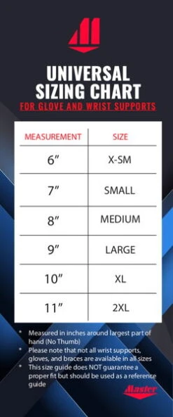 Master Wrist Master II Left Hand Red