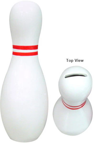 Classic Ceramic Bowling Pin Bank 1 Classic Ceramic Bowling Pin Bank