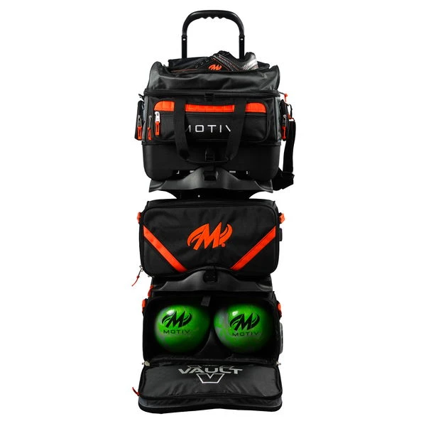 Motiv Vault 6 Ball Roller Black/Orange 2 Motiv Vault 6 Ball Roller Black/Orange - Image 2
