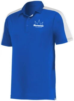 Brunswick Mens Bi-Color Polo Royal/White