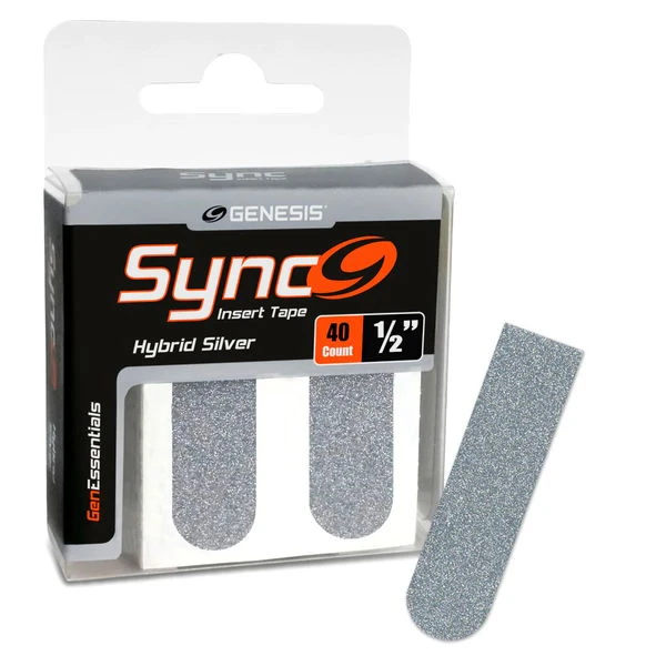 Genesis Sync Silver 1/2" Insert Tape 40ct 1 Genesis Sync Silver 1/2" Insert Tape 40ct